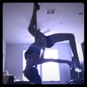 Pleaser Stardust Dancing Heels Clear/Black-Clear